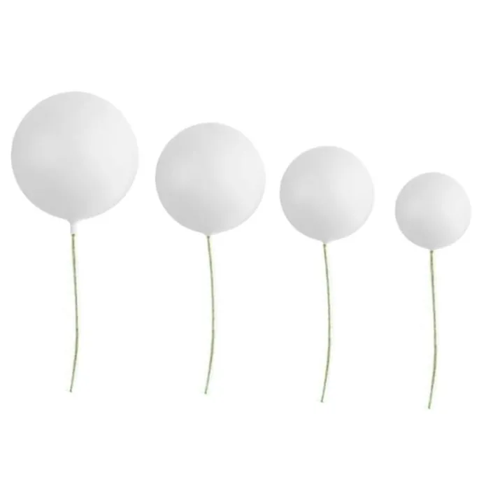 Bolas decorativas blancas (20) - Azucren