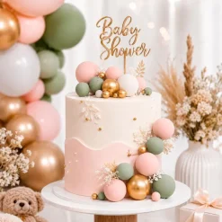 Bolas decorativas marrones, beige, blancas y doradas (32) - Azucren