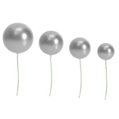 Bolas decorativas plateadas (20) - Azucren