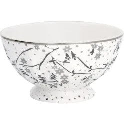 Bol de cerámica francés XL Amira White 400 ml - GreenGate