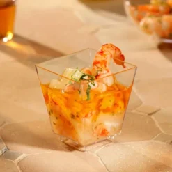 Boles angulares poliestireno aperitivos y postres (50) - Papstar