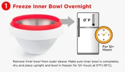 Bol heladera roja - Ice Cream Maker - Zoku