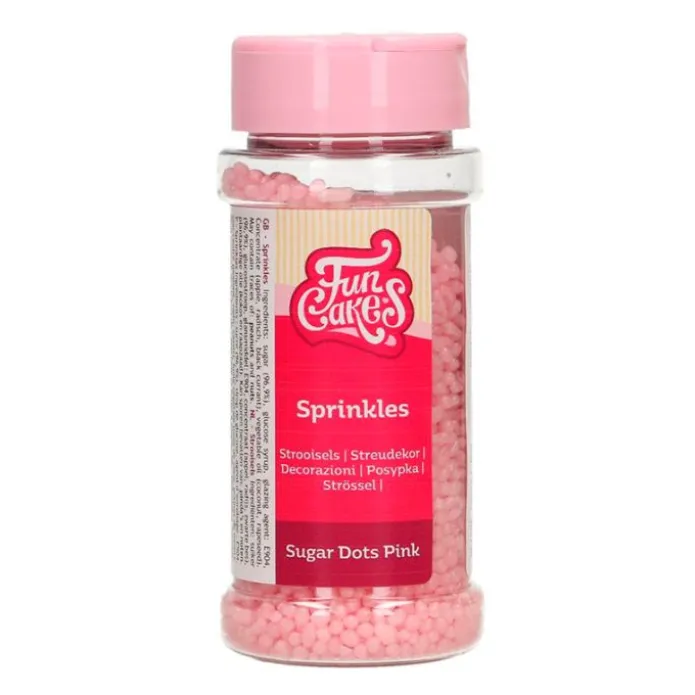 Bolitas de azúcar rosas 80 g - Funcakes