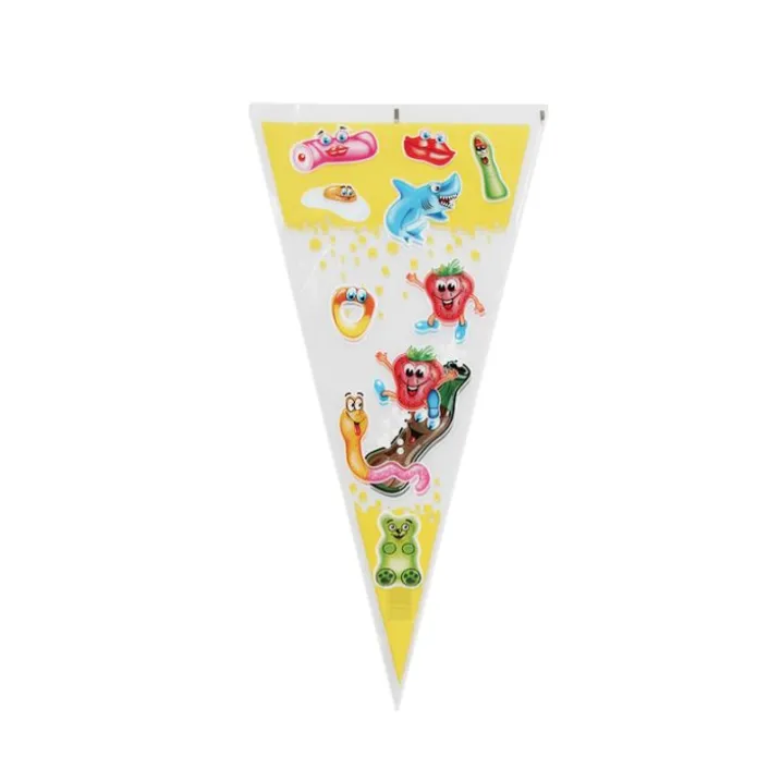 Bolsa con forma de cono para gominolas Amarillo 39 cm