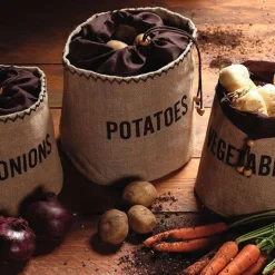 Bolsa para cebollas 22 cm - Arpillera - Kitchen Craft