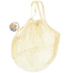 Bolsa para la compra de rejilla crema - Algodón orgánico - Rex London