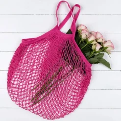 Bolsa para la compra de rejilla coral - Algodón orgánico - Rex London