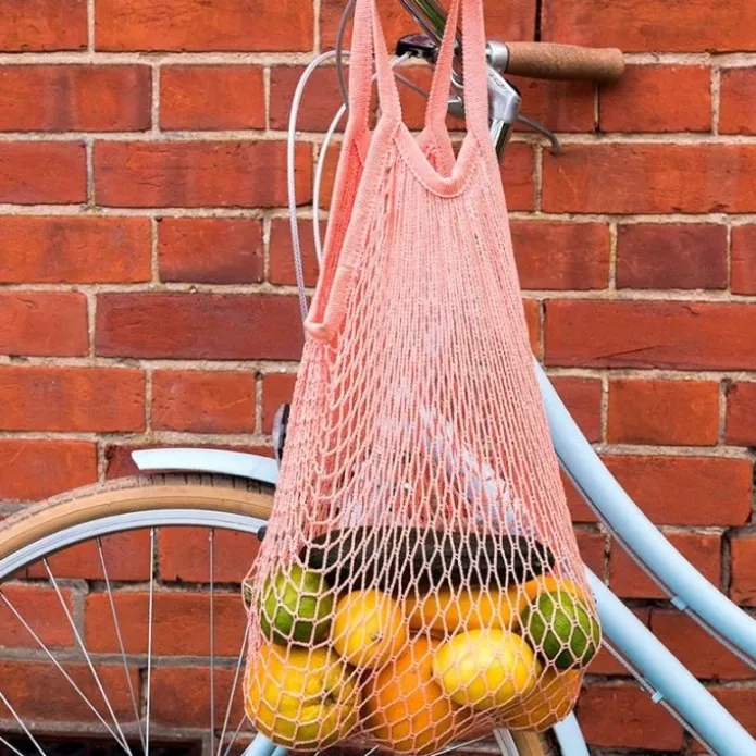 Bolsa para la compra de rejilla coral - Algodón orgánico - Rex London