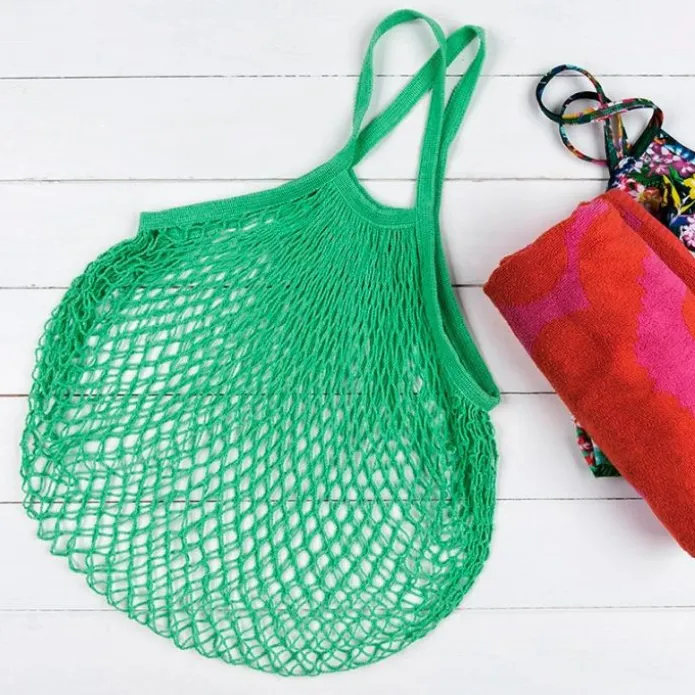 Bolsa para la compra de rejilla azul marino - Algodón orgánico - Rex London