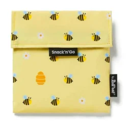 Bolsa reutilizable Bee Snack'n'Go Animals - Tela - Roll'eat