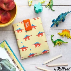 Bolsa reutilizable Dino Snack'n'Go Animals - Tela - Roll'eat