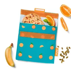 Bolsa reutilizable Orange Snack'n'Go Fruits - Tela - Roll'eat