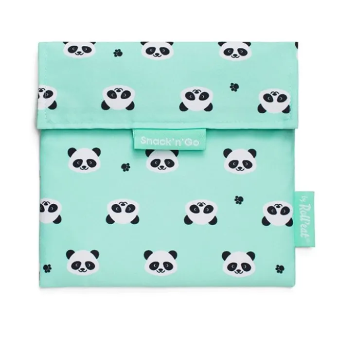 Bolsa reutilizable Panda Snack'n'Go Animals - Tela - Roll'eat