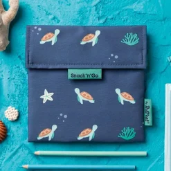 Bolsa reutilizable Turtles Snack'n'Go Animals - Tela - Roll'eat