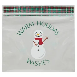 Bolsas con cierre zip muñeco de nieve Navidad (20) - Wilton