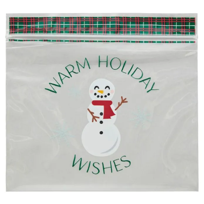 Bolsas con cierre zip muñeco de nieve Navidad (20) - Wilton