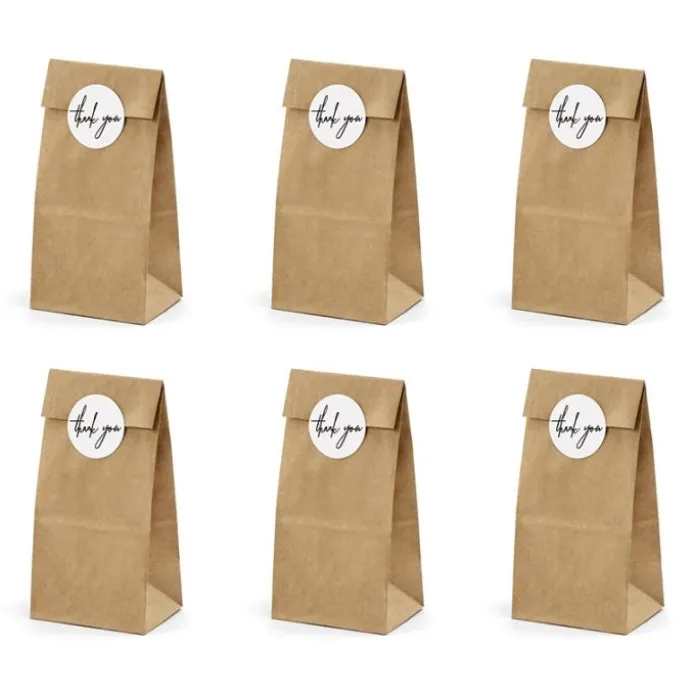 Bolsas de papel Kraft (6) - PartyDeco