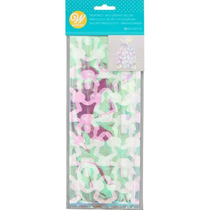 Bolsas para dulces y caramelos iridiscentes conejos (10) - Wilton