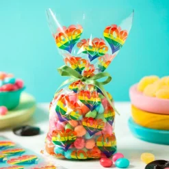 Bolsas para dulces y caramelos arcoíris love (20) - Decora