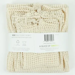 Bolsas para la compra de rejilla (3) - Algodón orgánico - A Slice of Green