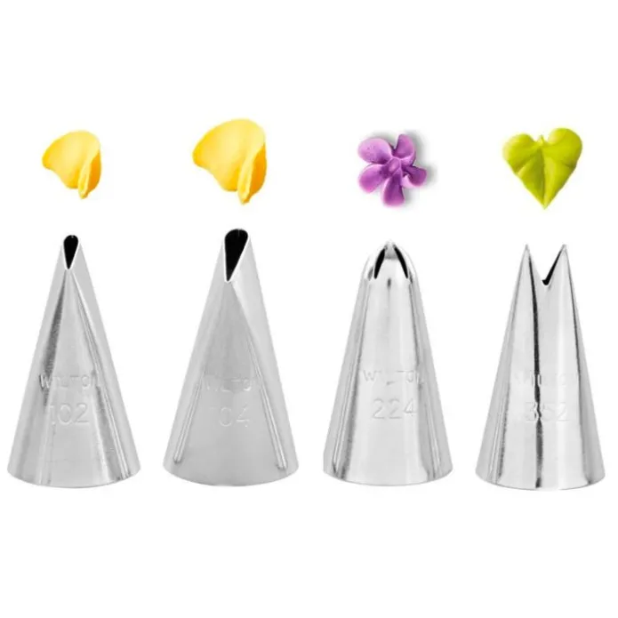 Boquillas pétalos, hoja y flor (4) - Wilton