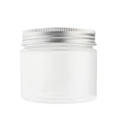Bote de plástico transparente con tapa 150 ml