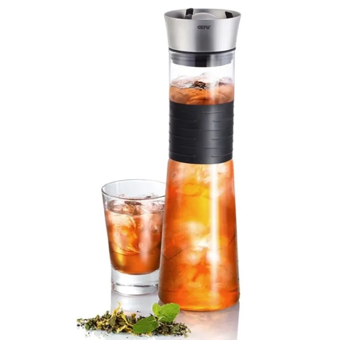 Botella con tapa 1 litro CASCADA - Vidrio - Gefu