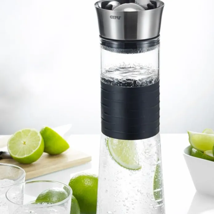Botella con tapa 1 litro CASCADA - Vidrio - Gefu