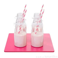 Botella de plástico transparente con tapón 200 ml
