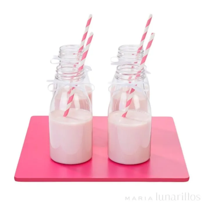 Botella de plástico transparente con tapón 200 ml
