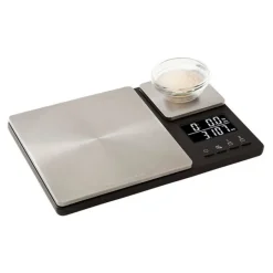 Báscula de cocina digital doble KQ909G - Acero inoxidable - KitchenAid