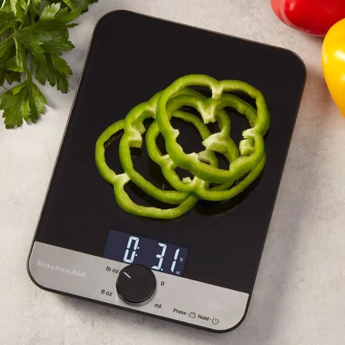 Báscula de cocina digital negra KQ908G - Vidrio - KitchenAid