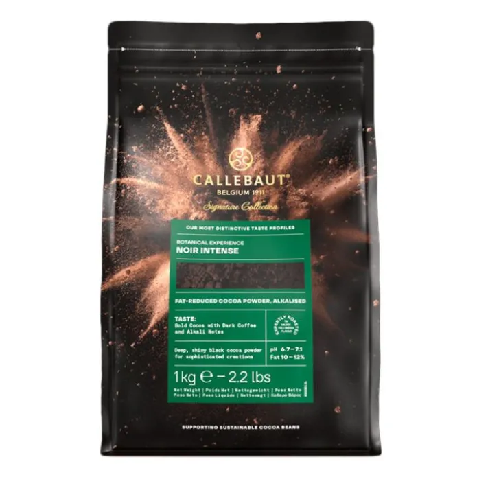 Cacao desgrasado en polvo alcalinizado Noir Intense 10-12% 1 kg - Callebaut