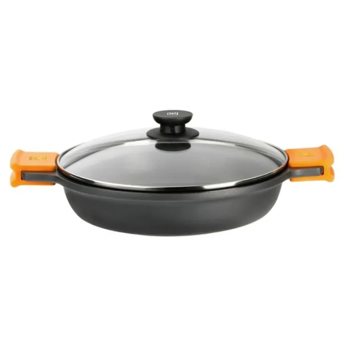 Cacerola antiadherente baja Efficient con tapa y asas 32 cm - Aluminio fundido - BRA