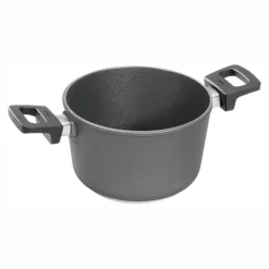 Cacerola antiadherente Titanium Nowo alta 28 cm - Aluminio fundido - Woll + REGALO paño