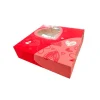 Caja corazones con ventana San Valentín 20 x 20 x 8 cm