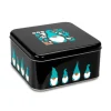 Caja de lata negra elfos de Navidad 16,5 x 16,5 x 8 cm - Städter