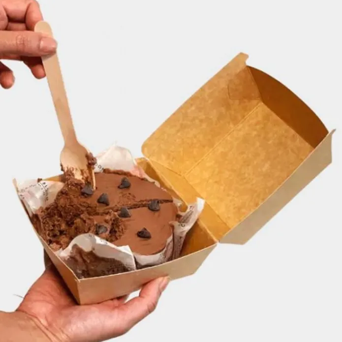 Caja kraft para mini tarta 15 x 8,5 cm - Bento cake