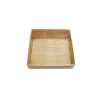 Caja para 9 bombones dorada con tapa y alveolos 12,5 cm