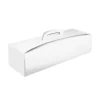 Caja para brazo de gitano y tronco de Navidad blanca 35,5 x 13 x 10 cm - Pastkolor