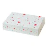 Caja para dulces o galletas corazones San Valentín 23,5 x 16 x 5 cm - Decora