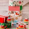 Caja para dulces o galletas Renos 23,5 x 16 x 5 - Decora