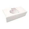 Caja para galletas reversible blanca-corazones 18 x 9 x 5 cm - Pastkolor