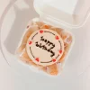 Caja para mini tarta Feliz Navidad 10 x 8 cm - Bento cake