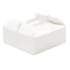 Caja para tarta blanca con asa 33,5 x 33,5 x 12 cm - Decora
