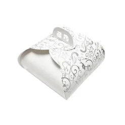 Caja para tarta blanca con asa Francel 24 x 24 x 13 cm