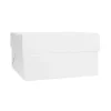 Caja para tarta blanca con tapa 30,5 x 30,5 x 15 cm - Decora