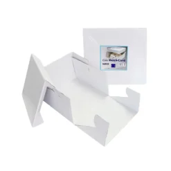 Caja para tarta blanca con tapa 25,5 x 25,5 x 15 cm - PME