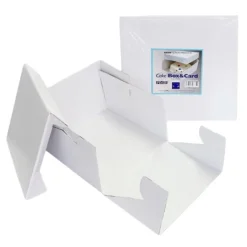 Caja para tarta blanca con tapa 38 x 38 x 15 cm - PME