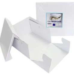 Caja para tarta blanca con tapa 45,5 x 45,5 x 15 cm - PME